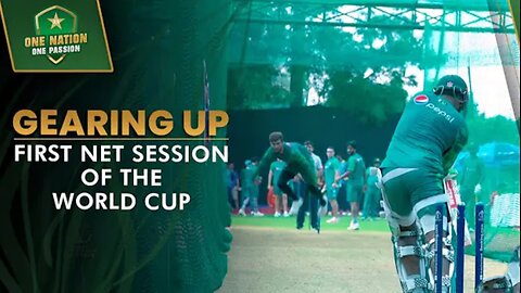 Gearing 🆙First net session of the World Cup 🏏#WeHaveWeWill | #CWC23