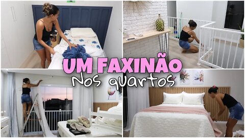 FIZ UM FAXINÃO NOS QUARTOS | ACONCHEGO DA LIDY #donadecasa