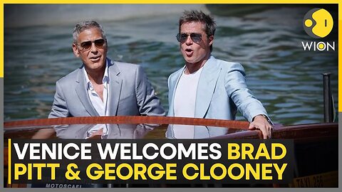 Venice Film Festival 2024: Fans cheer as Brad Pitt, George Clooney arrive at Venice | WION News