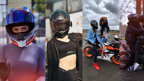 Best TikTok bike mashup.Cute girls riding bikes, Motorcycle reels-Tiktok, Viral install reels biker.