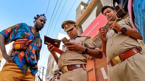 Indian Police Can't Stop Following Tourists! 🇮🇳