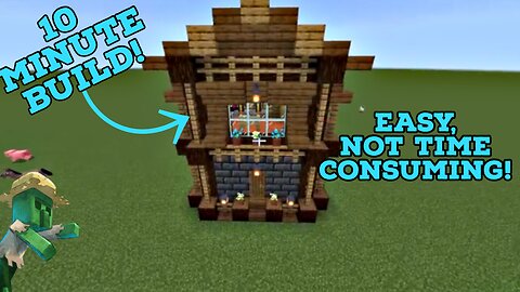 Minecraft: 10 minute 2 story house build!