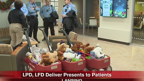 LPD, LFD spread holiday cheer at Sparrow Hospital