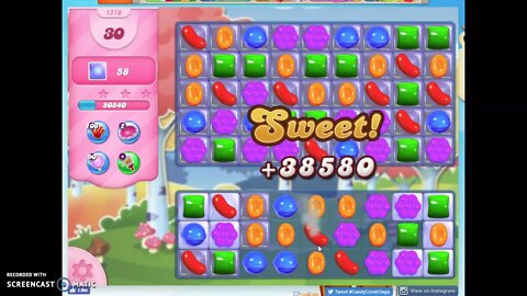 Candy Crush Level 1510 Audio Talkthrough, 2 Stars 0 Boosters