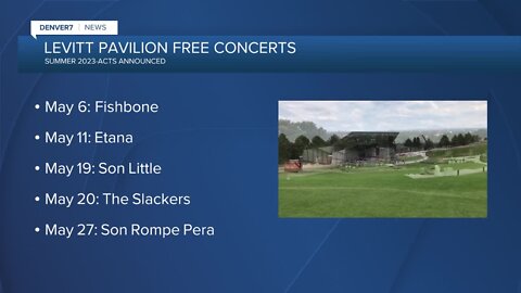 Levitt Pavilion announcing some of its summer acts