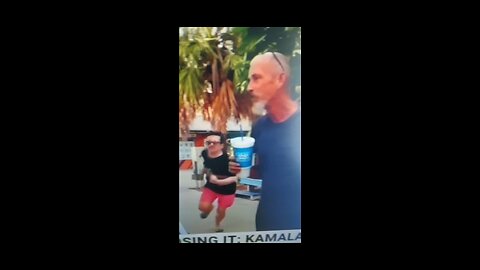 Deranged kamala Harris supporter attacks trump supporter