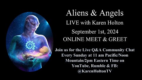 Aliens & Angels Live Podcast, September 1st, 2024 – ONLINE MEET & GREET