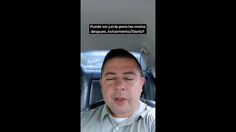 Puede ser juicio para los malos y despues Avivamiento/Gloria?