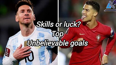 Skills or Luck? football Goals. Unbelievable football goal. #messi #football #ronaldo