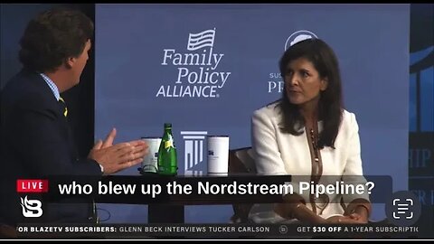 Tucker Carlson To Nikki Haley: "Who Blew Up The Nord Stream Pipeline?"