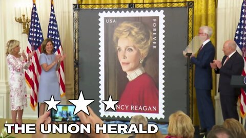 First Lady Jill Biden Unveils New U.S. Postal Service Stamp Honoring Former First Lady Nancy Reagan