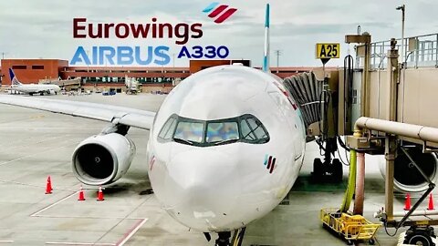 New Nonstop: Eurowings Discover - Salt Lake City - Frankfurt Economy Class 4Y59 Airbus A330 (4K)