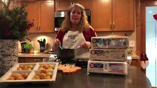 Eggland’s Best recipe for red pepper asiago gruyere bites