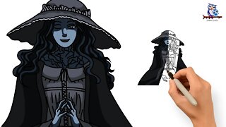 How To Draw Ranni the Witch (Renna) Elden Ring - Tutorial