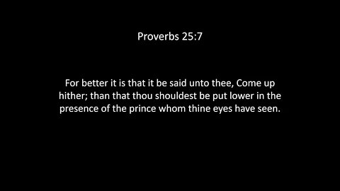 Proverbs Chapter 25