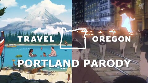 Travel Oregon Portland Antifa Parody