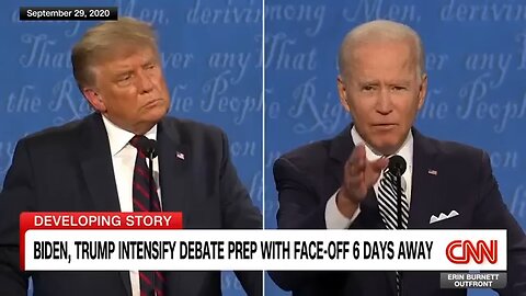 "I'm not underestimating him" Trump over biden in debate..