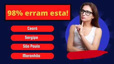 QUIZ CONHECIMENTOS GERAIS | QUIZ SOBRE O BRASIL