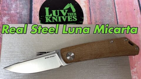 Real Steel Luna Premium S series Micarta /includes disassembly/ ultra lightweight gent carry !