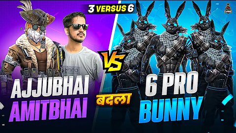 BADLA TIME😈6 PRO BLACK BUNNY BUNDLE VS AJJUBHAI AND AMITBHAI BEST CS FF GAMEPLAY | GARENA FREE FIRE