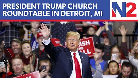 LIVE: President Donald Trump speaks at Church Roundtable in Detroit | NEWSMAX2