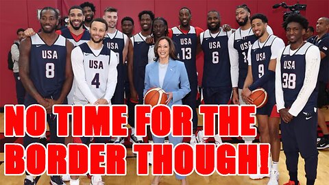 WOKE Team USA Basketball has Kamala Harris INVADE practice! Lebron, Steph, and Kerr SLURP over her!