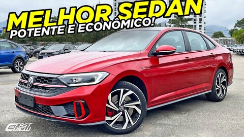 NOVO VOLKSWAGEN JETTA GLI 2022 VERMELHO KINGS MELHOR E MAIS BARATO SEDAN ESPORTIVO DO BRASIL!