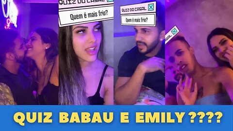 QUIZ da Disbocuda Com BABAU GUIMARÃES E EMILY GARCIA Na Casa de Carlinhos Maia na Barra