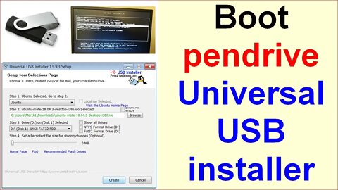 Como criar pendrive de boot com Universal USB installer