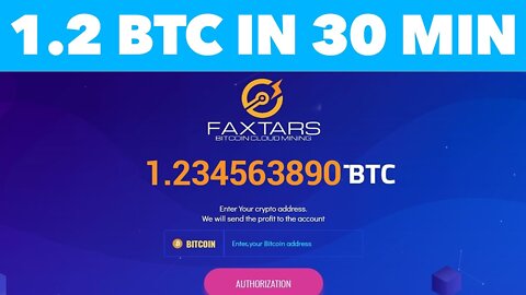 Mine 1,2 BTC in 30 minutes -Free Bitcoin mining website 2022