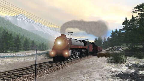 Trainz 2019: CP Royal Hudson 2860 Charging through the Rockies