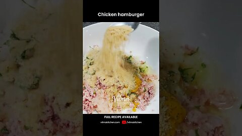 HOW TO MAKE A CHICKEN HAMBURGER AT HOME #vilmakitchen