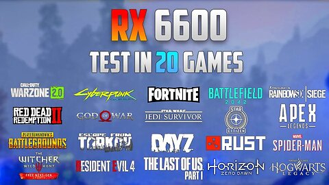 RX 6600 Test in 20 Games - 1080p