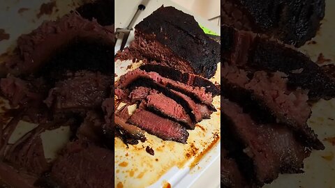 Smoked Beef Brisket! Uncle Tim's Farm #kärnəvór #carnivore #pigtalk #shorts #bbq