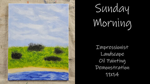 "Sunday Morning" Impressionist Landscape Oil Painting #forsale