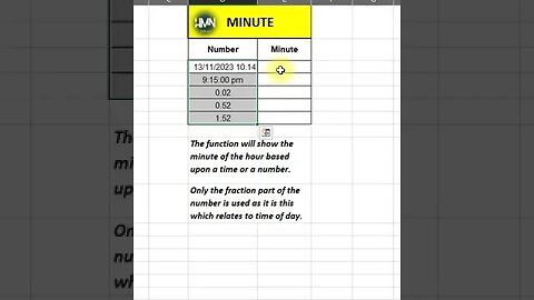 "Excel Time Tricks: 🕒 Unveiling the Minute Magic! ⏰ #ShortsTutorial" #time #minutesmystery #excel