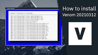 How to install Venom Linux 20210312