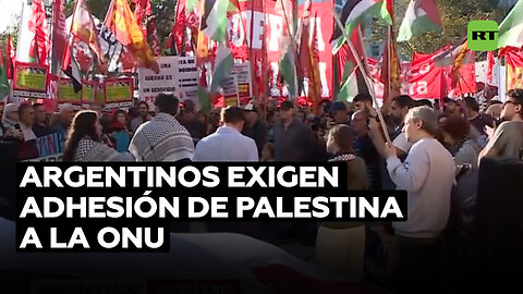 Miles de argentinos exigen la adhesión de Palestina a la ONU