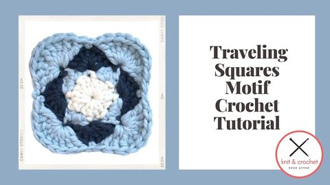 Left Hand Motif of the Month April 2016: Traveling Squares Motif Crochet Tutorial