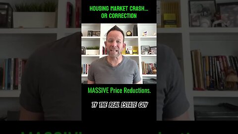 Housing Market CRASH or Correction 🤯 #housingmarket #housingcrash