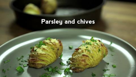 Mini hasselback potatoes