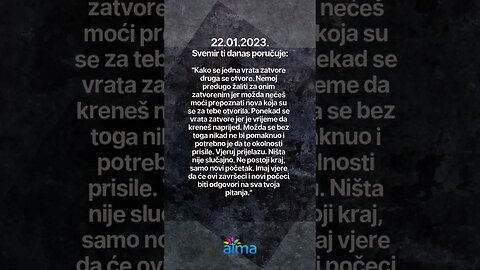 Poruka Svemira 22.01.2023. 💙