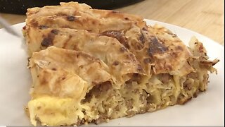 The most delicious meat pie in phyllo pastry