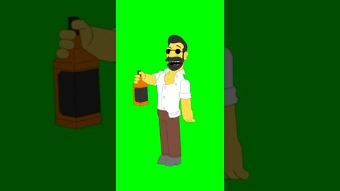 The Critical Drinker As A Simpsons Character Animation