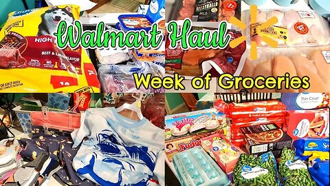 Walmart Haul/ Aldi Haul | 50% of meat! | Family of 5 | Meal Plan | Weekly Grocery Haul