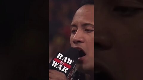 The Rock trash talking to Shane McMahon on WWE raw is war #shorts