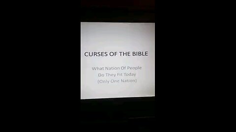 TBT: Curses of the Bible part 3