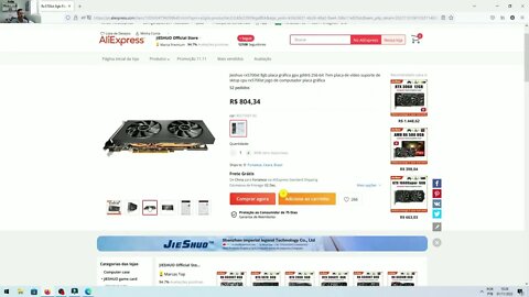 Dica de placa de vídeo na promoção 11 11 RX5700XT 8GB por 804,34 Reais.