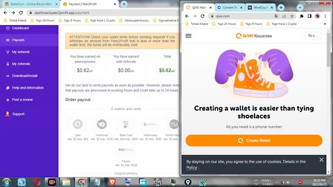 How To Make Money By Mining Free Cash Online At Peer2Profit And Instant Withdraw At QIWI Wallet