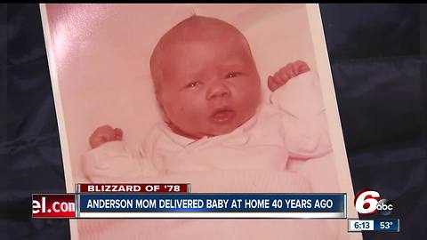 Born in a blizzard: Anderson woman recalls birth of daughter 40 years ago during the blizzard of '78